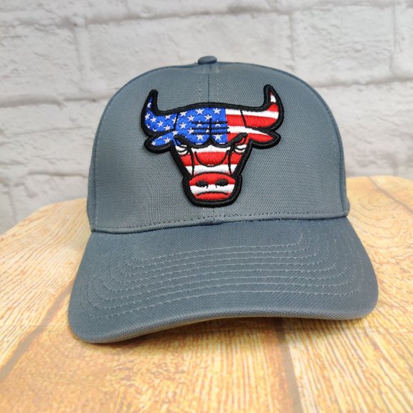 Ultra Game Baseball Hat Chicago Bulls NBA Patriotic American Flag One Size - Picture 12 of 12